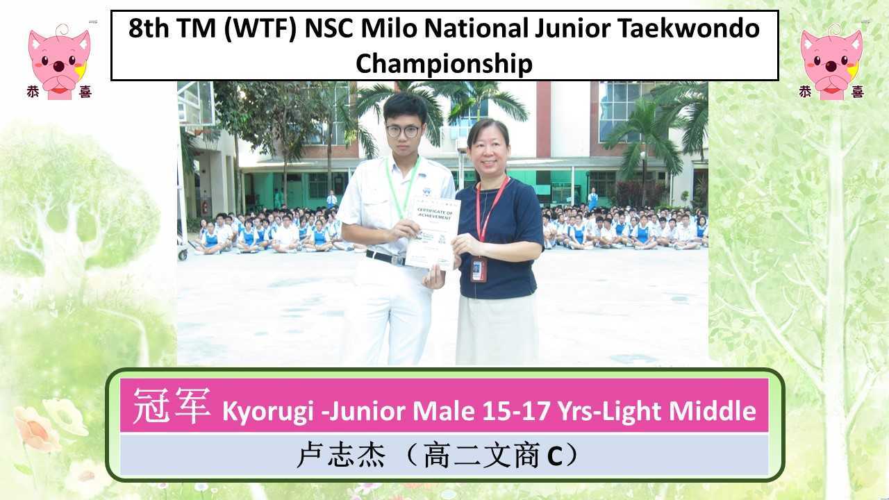 8th TM (WTF) NSC Milo National Junior Taekwondo Championship